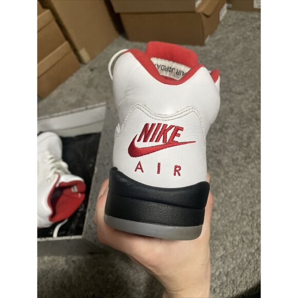 Retro 5 Mid Fire Red Size 9.5 - Picture 3 of 5